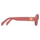 Céline - Occhiali da Sole Triomphe 01 in Acetato - Rosa Cipria - Occhiali da Sole - Céline Eyewear