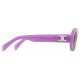 Céline - Occhiali da Sole Triomphe 01 in Acetato - Lavanda Latte - Occhiali da Sole - Céline Eyewear