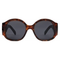 Céline - Triomphe XL 02 Sunglasses in Acetate - Red Havana - Sunglasses - Céline Eyewear