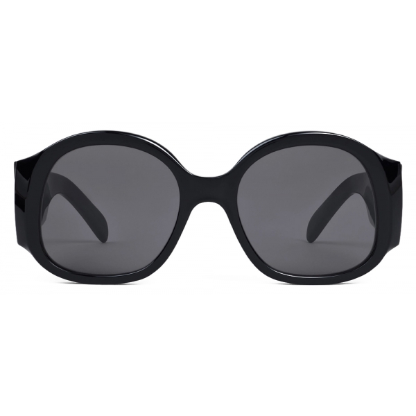 Céline - Triomphe XL 02 Sunglasses in Acetate - Black - Sunglasses - Céline Eyewear