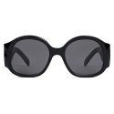 Céline - Triomphe XL 02 Sunglasses in Acetate - Black - Sunglasses - Céline Eyewear