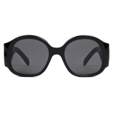 Céline - Triomphe XL 02 Sunglasses in Acetate - Black - Sunglasses - Céline Eyewear