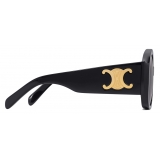 Céline - Triomphe XL 02 Sunglasses in Acetate - Black - Sunglasses - Céline Eyewear