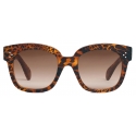 Céline - Occhiali da Sole Oversize S002 in Acetato - Avana Leopardato - Occhiali da Sole - Céline Eyewear