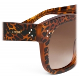 Céline - Oversized S002 Sunglasses in Acetate - Leopard Havana - Sunglasses - Céline Eyewear