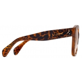 Céline - Oversized S002 Sunglasses in Acetate - Leopard Havana - Sunglasses - Céline Eyewear