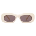 Céline - Rectangular S294 Sunglasses in Acetate - Ivory - Sunglasses - Céline Eyewear