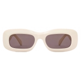 Céline - Rectangular S294 Sunglasses in Acetate - Ivory - Sunglasses - Céline Eyewear