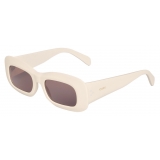 Céline - Rectangular S294 Sunglasses in Acetate - Ivory - Sunglasses - Céline Eyewear