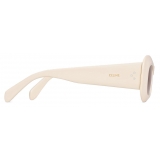 Céline - Rectangular S294 Sunglasses in Acetate - Ivory - Sunglasses - Céline Eyewear