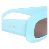 Céline - Occhiali da Sole Rettangolare S294 in Acetato - Azzurro Cielo - Occhiali da Sole - Céline Eyewear