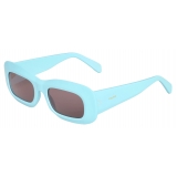 Céline - Rectangular S294 Sunglasses in Acetate - Sky Blue - Sunglasses - Céline Eyewear