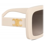 Céline - Occhiali da Sole Triomphe 13 in Acetato - Avorio - Occhiali da Sole - Céline Eyewear