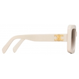 Céline - Triomphe 13 Sunglasses in Acetate - Ivory - Sunglasses - Céline Eyewear