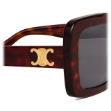 Céline - Occhiali da Sole Triomphe 13 in Acetato - Avana Rosso - Occhiali da Sole - Céline Eyewear