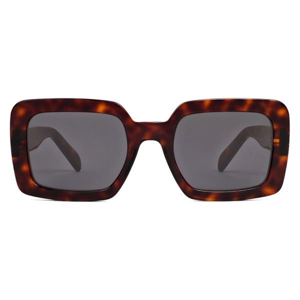 Céline - Triomphe 13 Sunglasses in Acetate - Red Havana - Sunglasses - Céline Eyewear