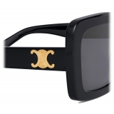 Céline - Triomphe 13 Sunglasses in Acetate - Black - Sunglasses - Céline Eyewear