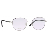 Gucci - Occhiale da Vista Rotondi con Ponte Basso - Rutenio - Gucci Eyewear