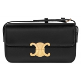 Céline - Shoulder Bag Claude in Shiny Calfskin - Black - Bag - Céline Exclusive Collection