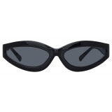 The Attico - Occhiali da Sole Agnes Wrap in Nero - Occhiali da Sole - Official - The Attico Eyewear by Linda Farrow