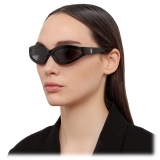 The Attico - Agnes Wrap Sunglasses in Black - Sunglasses - Official - The Attico Eyewear by Linda Farrow