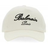 Balmain - Signature Cap - White - Balmain Exclusive Luxury Collection