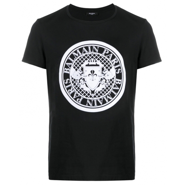 Balmain - T-Shirt - Black White - Balmain Exclusive Luxury Collection