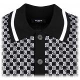 Balmain - Jacquard Polo Shirt - Black - Balmain Exclusive Luxury Collection