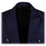 Balmain - Blazer con Bottoni in Rilievo - Blu - Balmain Exclusive Luxury Collection