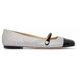 Jimmy Choo - Elisa Flats - Black Silver - Jimmy Choo Exclusive Luxury Collection