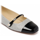 Jimmy Choo - Elisa Flats - Black Silver - Jimmy Choo Exclusive Luxury Collection