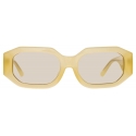 The Attico - Blake Angular Sunglasses in Yellow - Sunglasses - Official - The Attico Eyewear by Linda Farrow