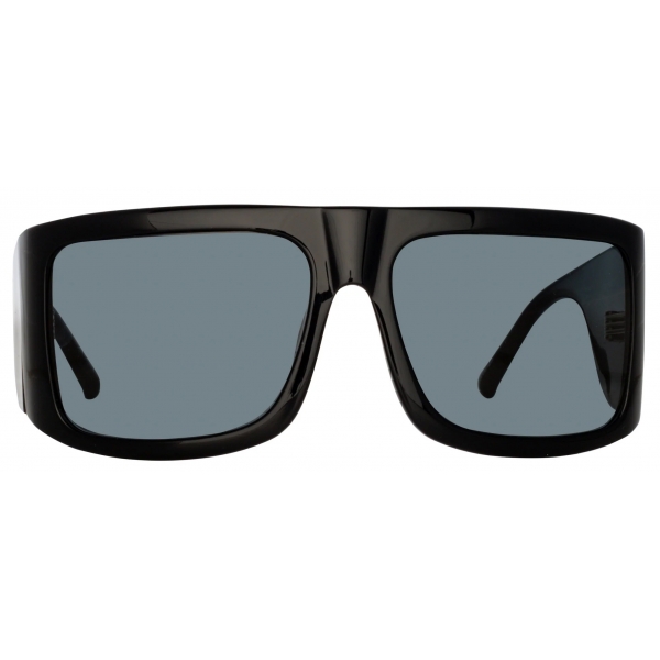 The Attico - Andre Oversized Sunglasses in Black - Sunglasses - Official - The Attico Eyewear by Linda Farrow