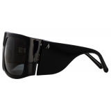 The Attico - Andre Oversized Sunglasses in Black - Sunglasses - Official - The Attico Eyewear by Linda Farrow