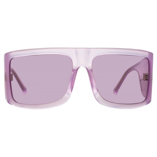 The Attico - Andre Oversized Sunglasses in Pink - Sunglasses - Official - The Attico Eyewear by Linda Farrow