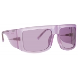 The Attico - Andre Oversized Sunglasses in Pink - Sunglasses - Official - The Attico Eyewear by Linda Farrow