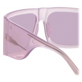 The Attico - Andre Oversized Sunglasses in Pink - Sunglasses - Official - The Attico Eyewear by Linda Farrow