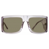 The Attico - Andre Oversized Sunglasses in Smoke - Sunglasses - Official - The Attico Eyewear by Linda Farrow