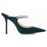 Jimmy Choo - Bing 100 - Dark Green Mules - Jimmy Choo Exclusive Luxury Collection