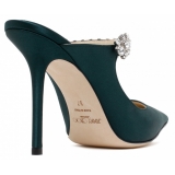 Jimmy Choo - Bing 100 - Dark Green Mules - Jimmy Choo Exclusive Luxury Collection