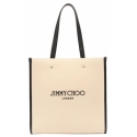 Jimmy Choo - Borsa Tote N/S - Beige Nero - Jimmy Choo Exclusive Luxury Collection