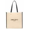 Jimmy Choo - N/S Tote Bag - Beige Black - Jimmy Choo Exclusive Luxury Collection