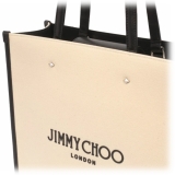 Jimmy Choo - Borsa Tote N/S - Beige Nero - Jimmy Choo Exclusive Luxury Collection