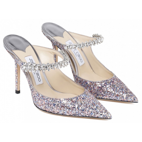 Jimmy Choo - Mules Bing 100 - Argento Multicolore - Jimmy Choo Exclusive Luxury Collection