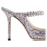 Jimmy Choo - Mules Bing 100 - Multicolor Silver - Jimmy Choo Exclusive Luxury Collection