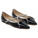 Jimmy Choo - Genevi Flat Ballet - Black - Jimmy Choo Exclusive Luxury Collection