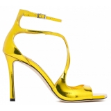 Jimmy Choo - Sandali in Pelle Effetto Metallizzato Oro - Jimmy Choo Exclusive Luxury Collection