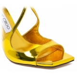 Jimmy Choo - Gold Metallic Effect Leather Sandals - Jimmy Choo Exclusive Luxury Collection