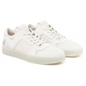 Jimmy Choo - Calf Leather Florent Low-Top Sneakers - White Beige - Jimmy Choo Exclusive Luxury Collection