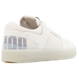 Jimmy Choo - Calf Leather Florent Low-Top Sneakers - White Beige - Jimmy Choo Exclusive Luxury Collection